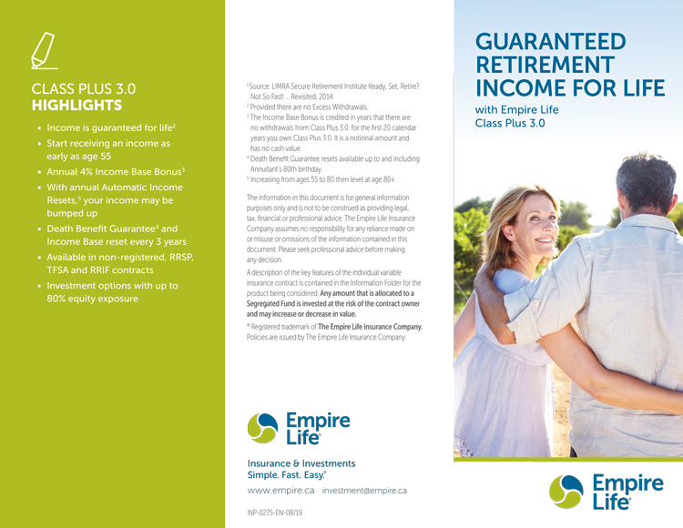 Guaranteed Retirement Income for Life